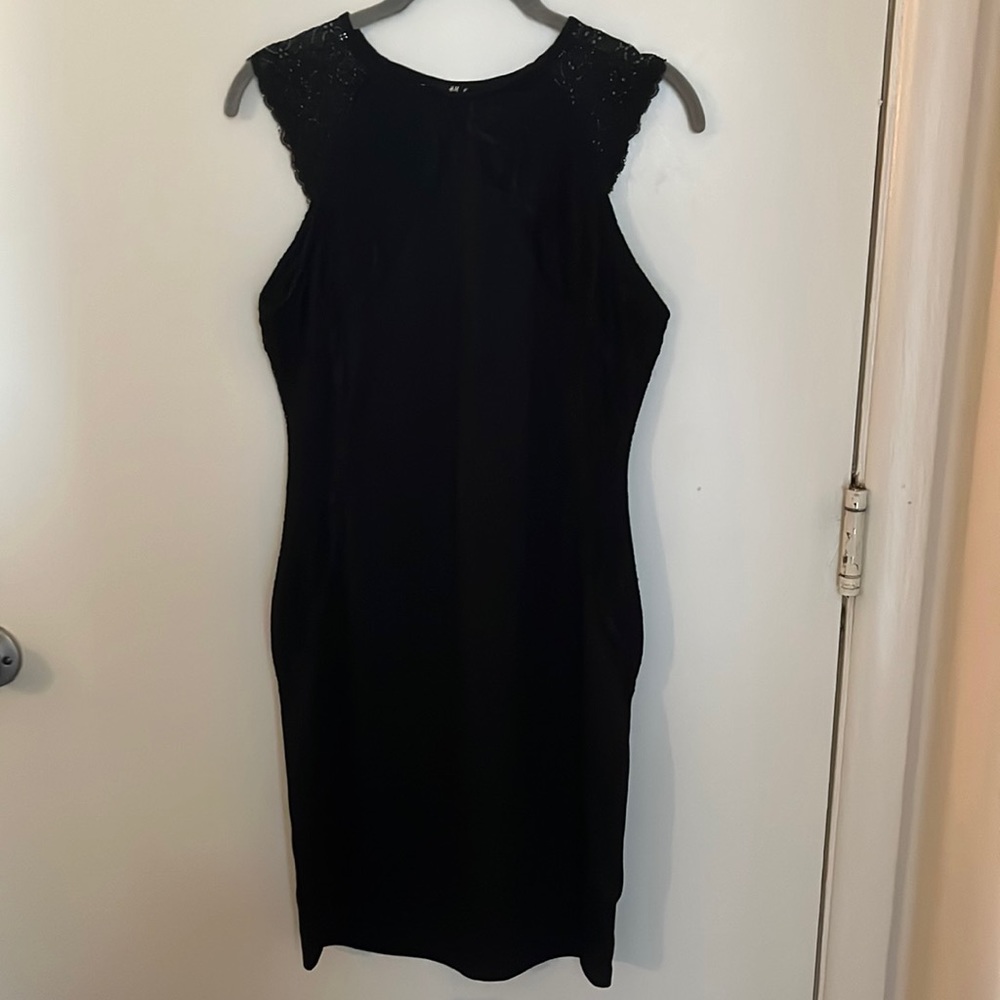 Size medium H&M black lace dress